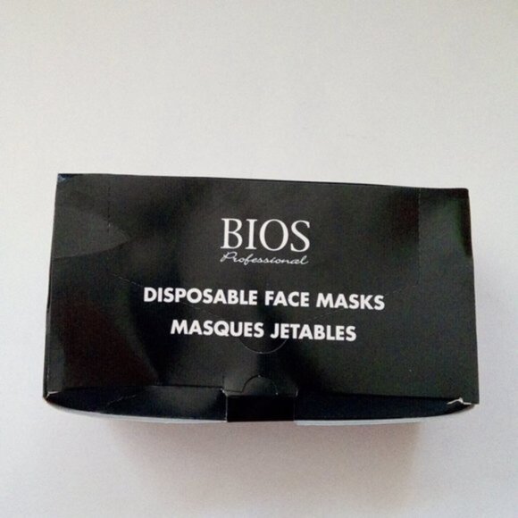 New BIOS Professional Disposable Non-Medical Face Masks 50 Count Black - Picture 5 of 6